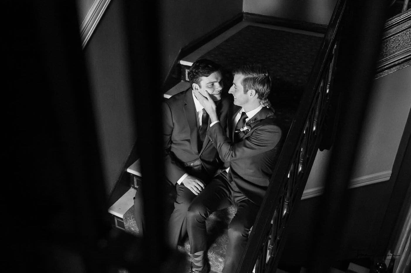 John and Andrew's Dapper Wedding at Lenox Hotel, Boston